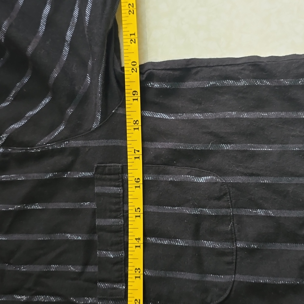 Victoria Secret Black Shimmer Striped Pajamas Medium - Picture 11 of 16